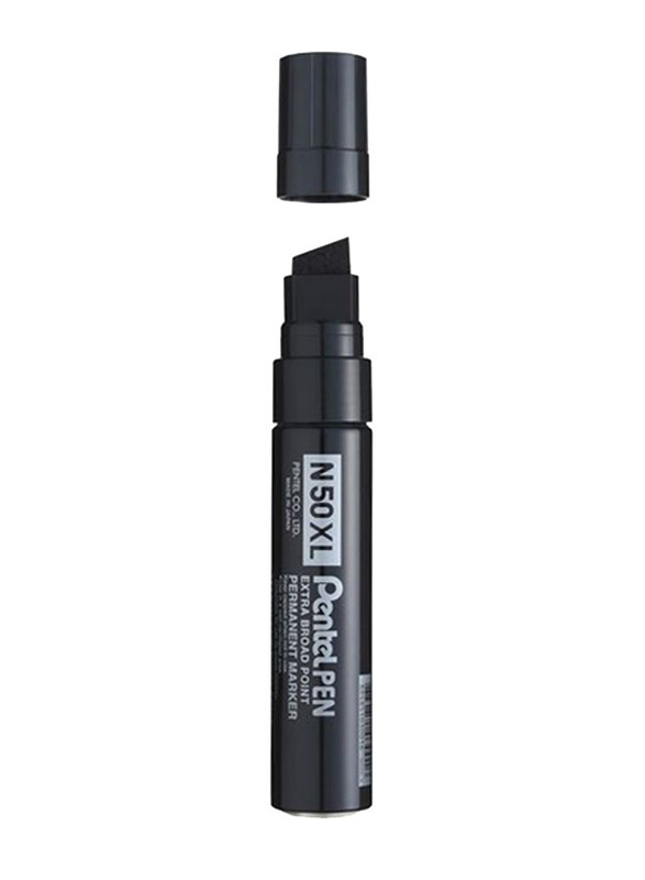 Pentel Jumbo Chisel Tip Permanent Marker, N50XL, Black