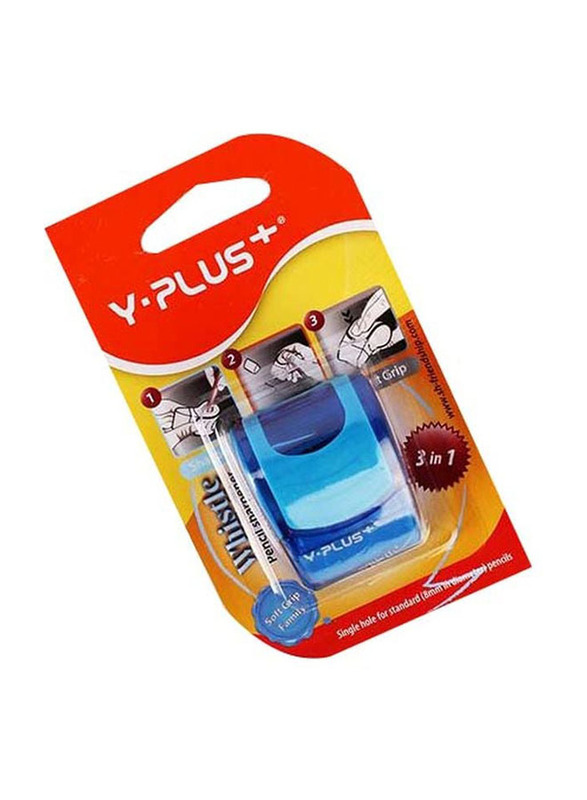 Y Plus+ Whistle Pencil Sharpener, Blue