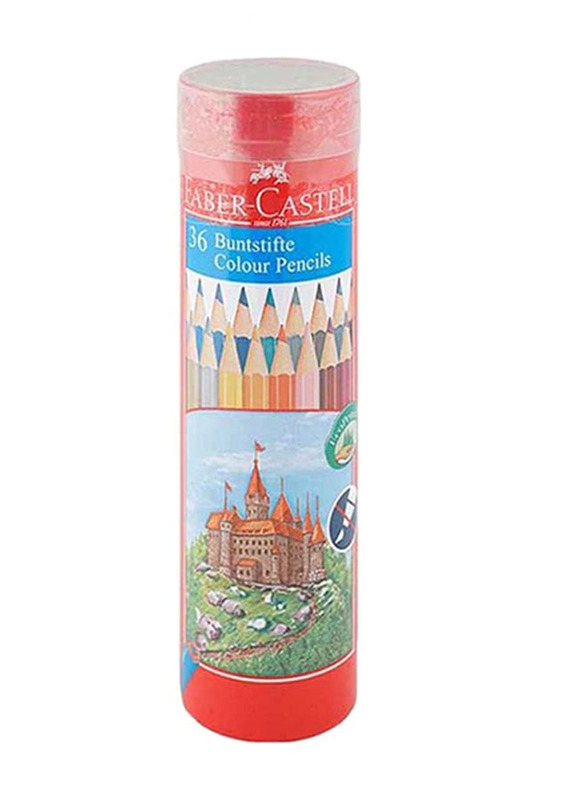 Faber-Castell Wooden Break-protected Color Pencil, 36 Pieces, Multicolour