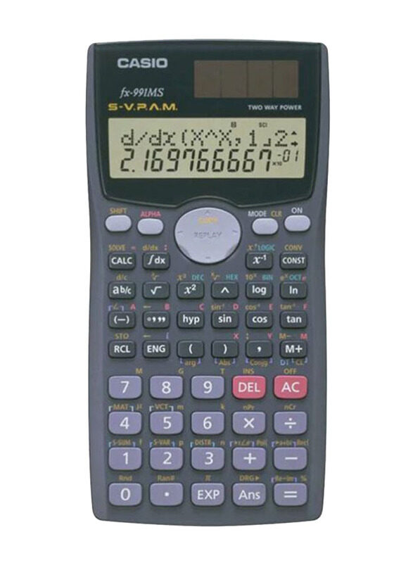 

Casio 12-Digit Scientific Calculator, FX-991MS, Grey