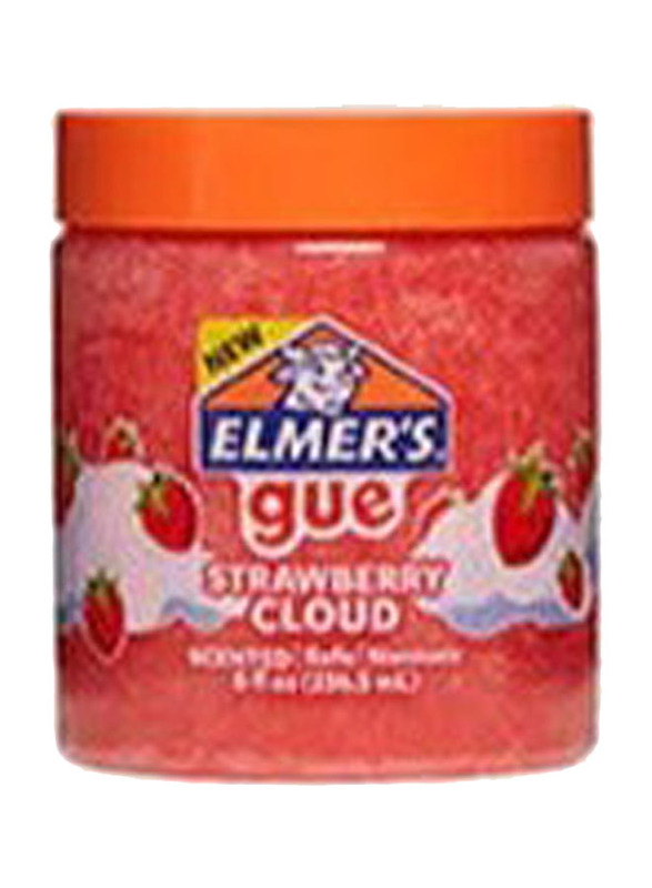 Elmer's Strawberry Cloud Premade Glue Jar, 236.5ml, Red