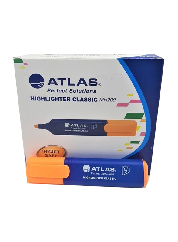 Atlas 10-Piece Highlighter Set, Orange