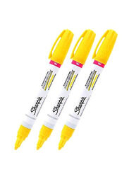 Sharpie 3-Piece Oil Based Paint Marker, Yellow