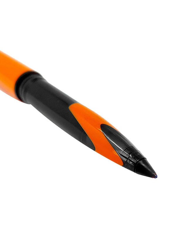 Uniball Air Micro Rollerball Pen, 0.5mm, Orange/Black