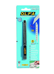 Olfa Stainless Steel Graphics Knife, Silver/Black/Yellow