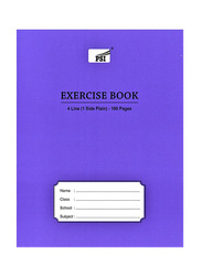 PSI 12-Piece Four Line Exercise Notebooks, 100 Pages