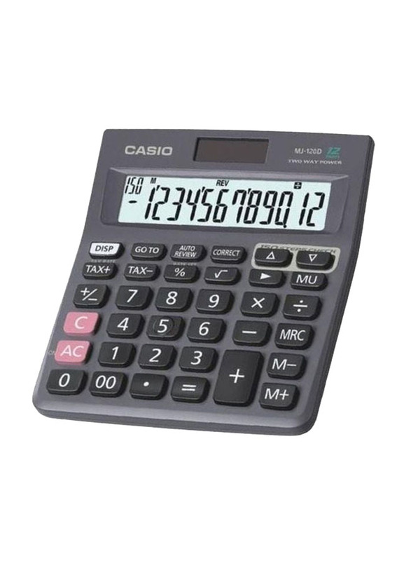 Casio 12-Digit Financial And Business Calculator, Grey