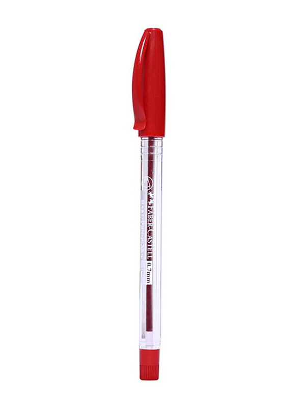 Faber-Castell 50-Piece Ball Pen Set, Red