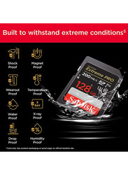 SanDisk 128GB Extreme Pro MicroSDXC Card + RescuePro Deluxe Memory Card, V30-SDSDXXD-128G-GN4IN, Black