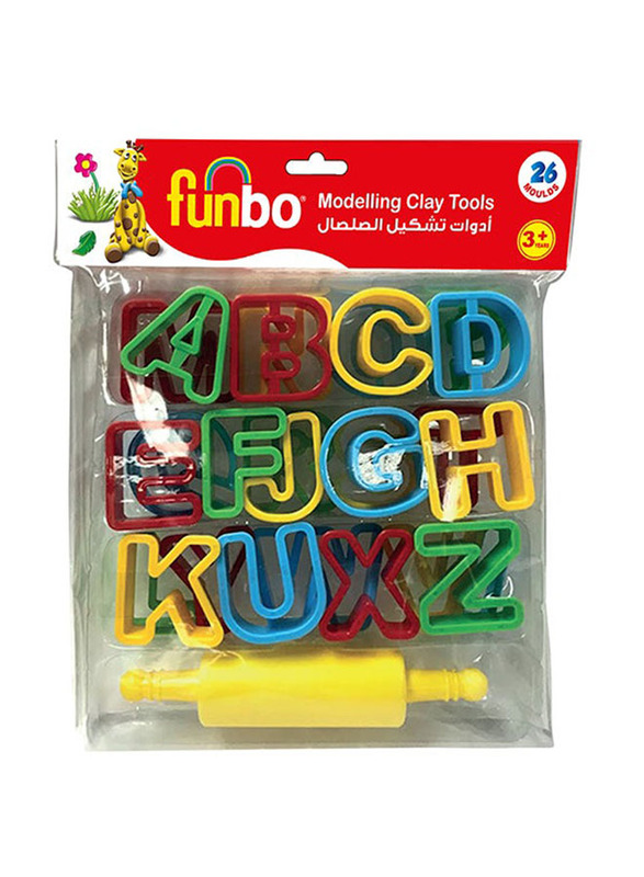 Funbo Modelling Clay Tool Set, 26 Pieces, Multicolour