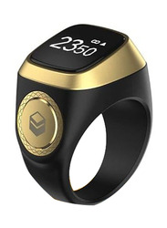 iQibla Tasbih Zikr Lite Plastic Smart Ring, 22mm, Black