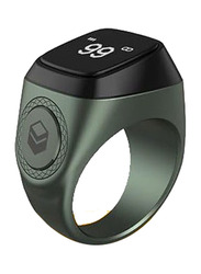 iQibla Tasbih Zikr Lite Smart Waterproof Ring, 20mm, Green