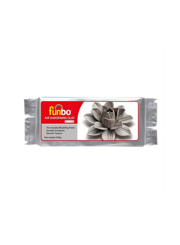 Funbo Air Hardening Clay, 500gm, Grey