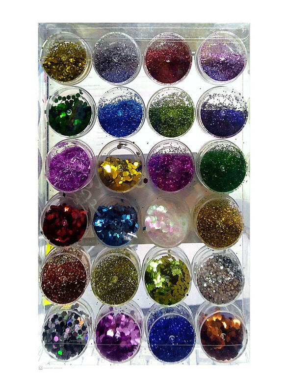 

Flamingo 24-Piece Glitter Set, Multicolour