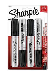 Sharpie 4-Piece King Size Chisel Tip Permanent Marker, Black