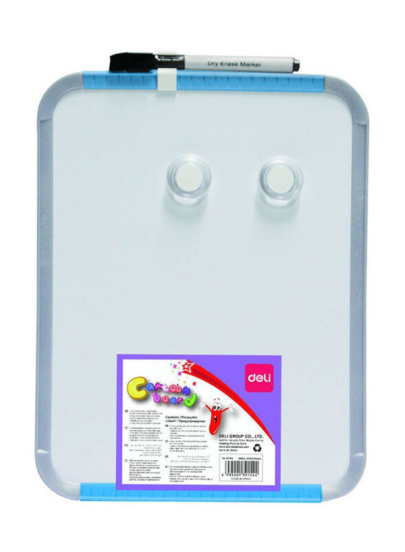 

Deli Rectangular Writing Whiteboard With Marker, Multicolour