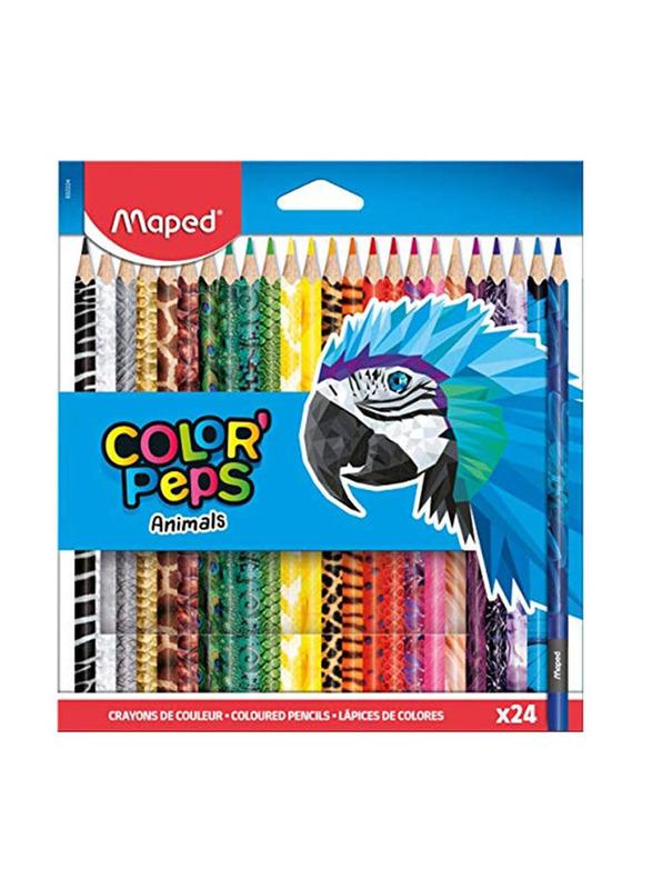 Pot 72 crayons de couleurs en résine Maped 'School Peps