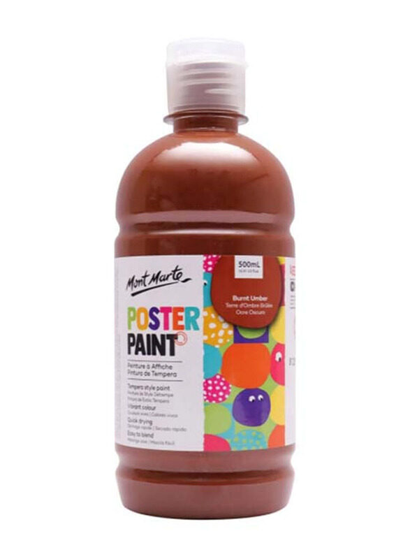 

Mont Marte Poster Paint, Burnt Umber