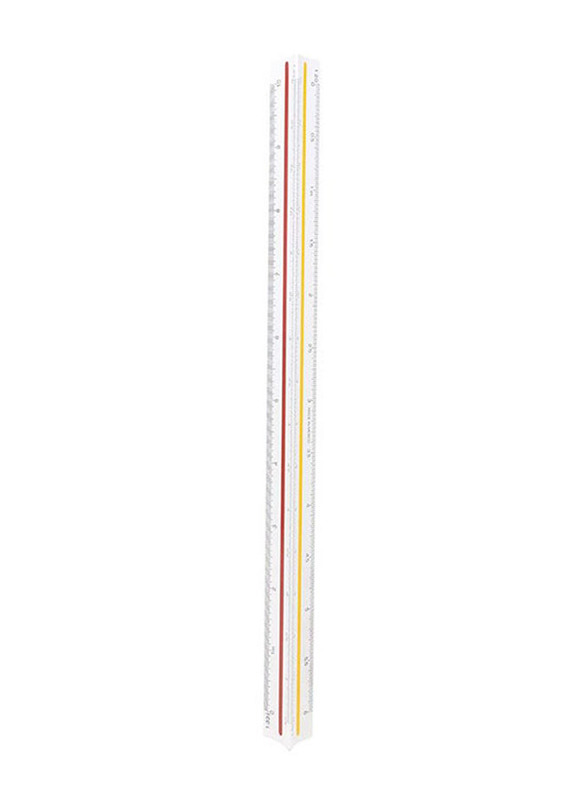 Maped Architect's Metric Triangular Scale, Clear