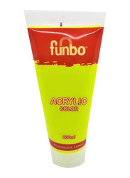 Funbo Acrylic Colour, 200ml, Flourescent Lemon