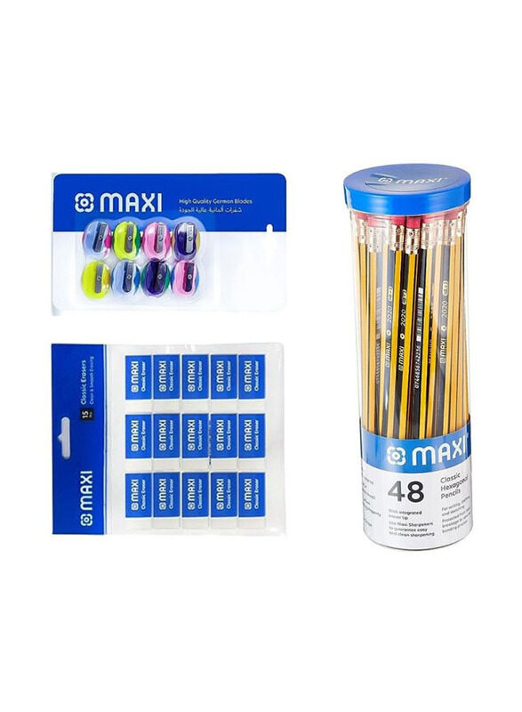

Maxi 71-Piece School Stationery Value Pack, Multicolour