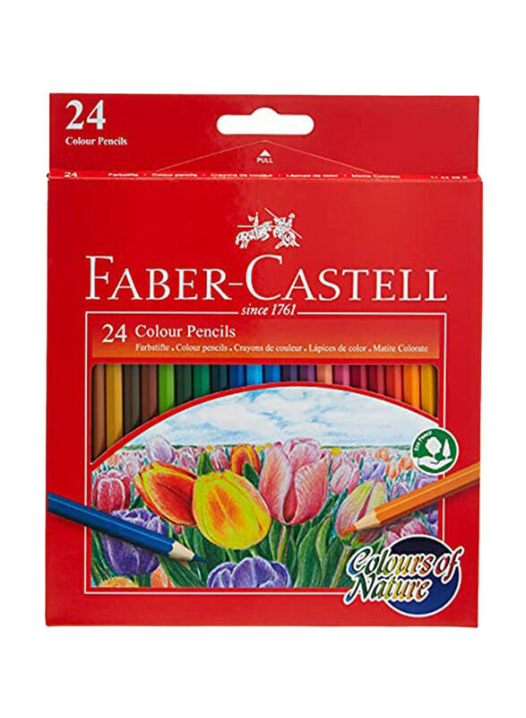 Faber-Castell Colored Pencil Set, 24 Pieces, Multicolour