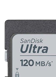 SanDisk 64GB Ultra UHS-I SDXC Memory Card, SDSDUNC-064G-GN6IN, Grey/White