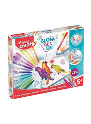 Maped Helix USA Creativ Blow Pen Art Basic Set, 24 Pieces, Multicolour