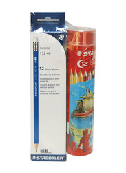 Staedtler 2 x 12-Piece HB Pencil with Coloured Pencil Set, Multicolour