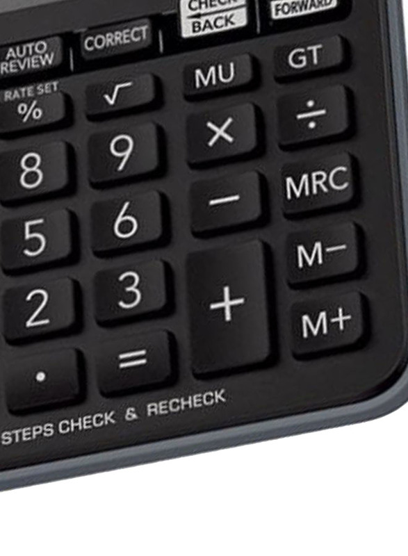 Casio 12-Digit Financial & Business Calculator, MJ-120D Plus-BK, Black