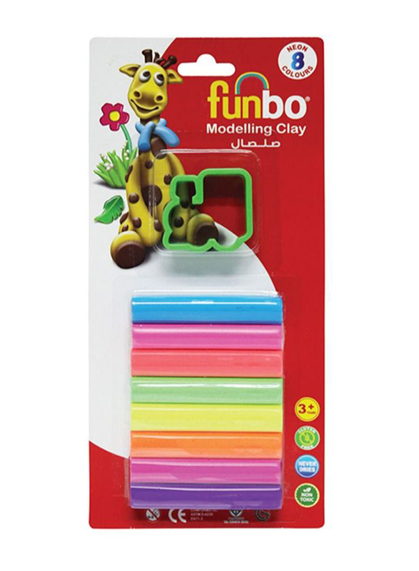 Funbo Modelling Clay Set, FO-C12, Multicolour