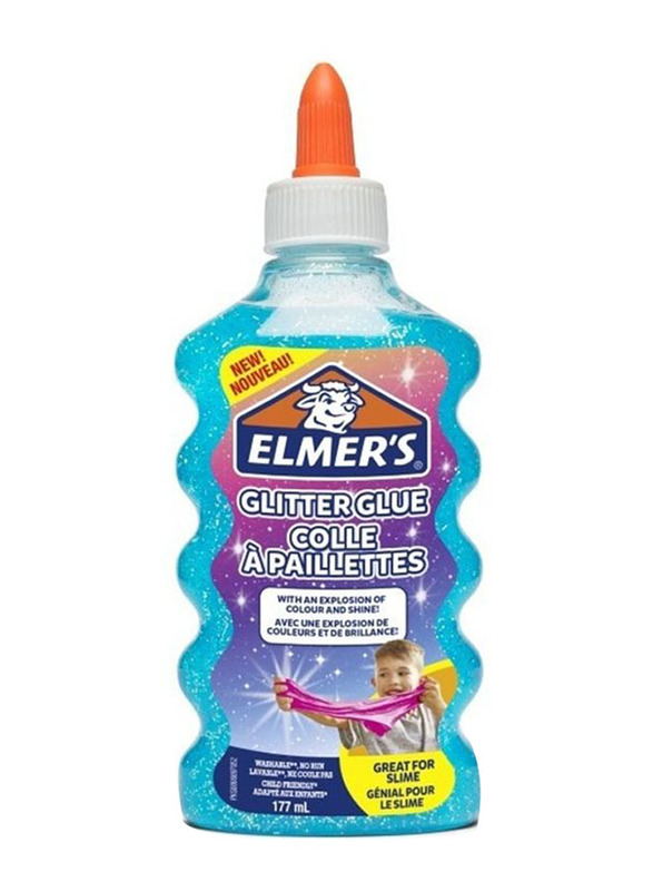 Elmer's Glitter Glue, 177ml, Blue