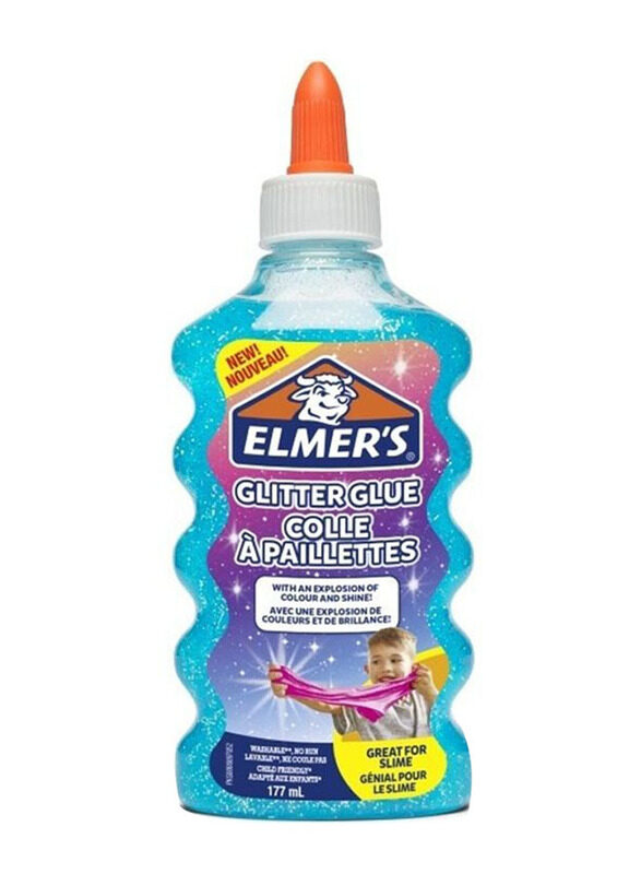 Elmer's Glitter Glue, 177ml, Blue