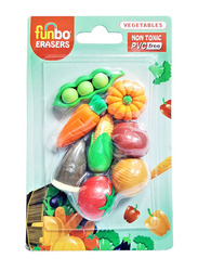 Funbo Vegetable Design Eraser Set, Multicolour