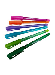 Faber-Castell 10-Piece Ink-Flow Colour Ball Pen Set, Multicolour