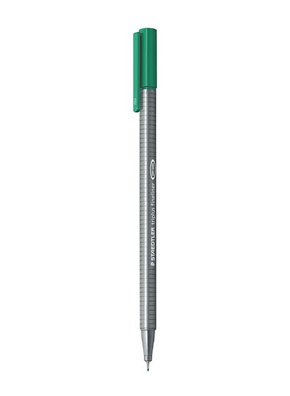 Staedtler 15-Piece Triplus Fineliner Pen, Grey/Green
