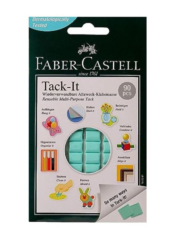 Faber-Castell Reusable Multi-Purpose Adhesive Tack-It, 50gm, Green