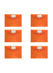 Atlas Thick Document Bag, 6 Pieces, Orange