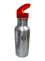 Atlas 600ml Sipper Water Bottle Aluminium Body, Red/Silver