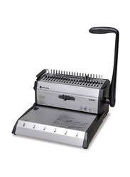Atlas 2 In 1 Comb With Wire Binding Machine, Silver