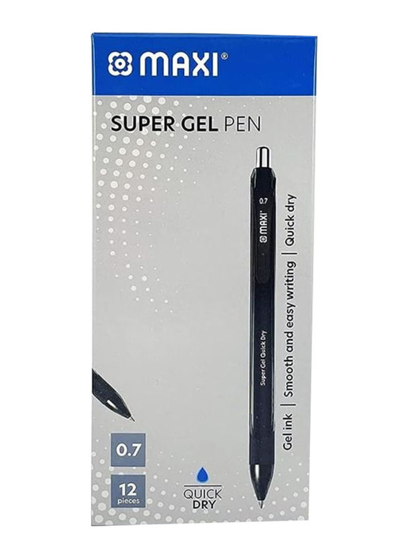 Maxi 12-Piece Gel Pen Set, Black