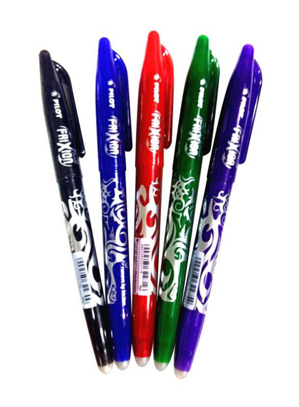 

Pilot 5-Piece Frixion Erasable Ball Point Pen, Multicolour