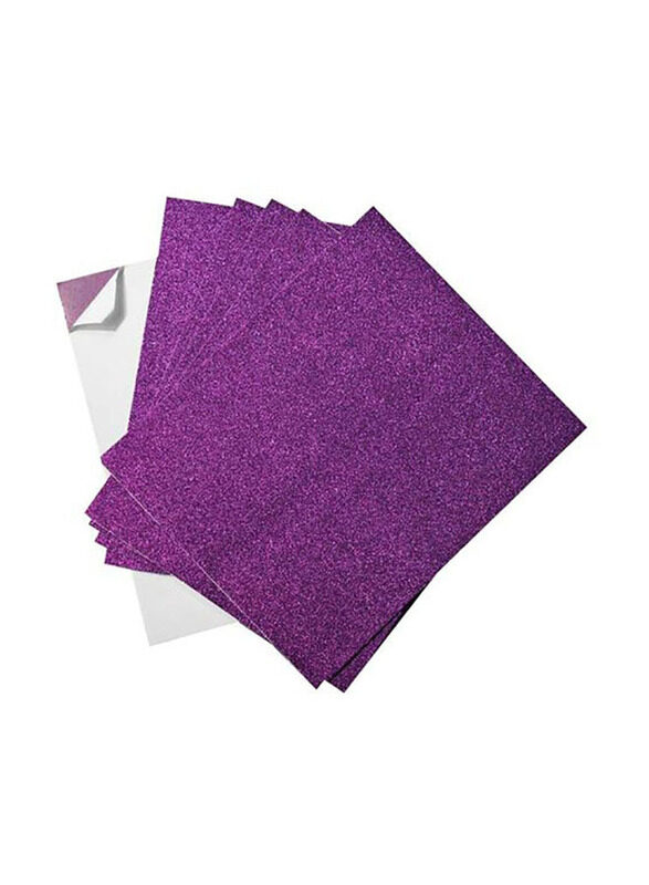 

Generic Self Adhesive Eva Foam Sheet A4 Chiisen Glitter, 10 Pieces, Purple