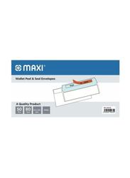 Maxi 50-Piece Peel & Seal Envelopes, 9 x 4 Inch, 80 GSM