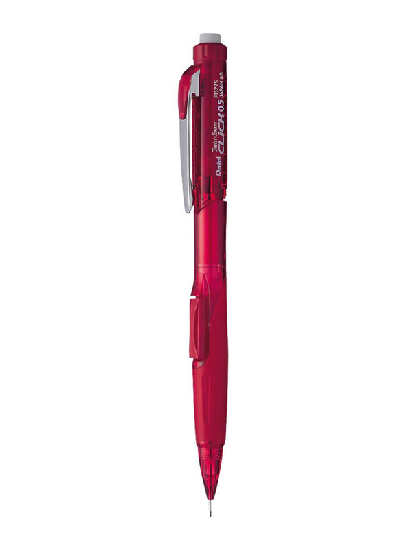 Pentel 4-Piece Mechanical Pencil Tip Set, Red