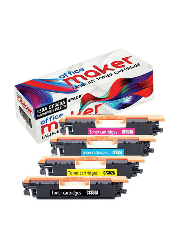 

HP Office Maker 130A CF350A Multicolour Laserjet Toner Cartridge, 4 Pieces