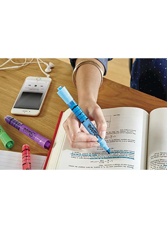Sharpie 4-Piece Chisel Tip Ink Indicator Tank Highlighter Set, 2021244, Multicolour