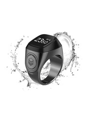 iQibla Tasbih Zikr Metal Smart Ring, 22mm, Space Grey