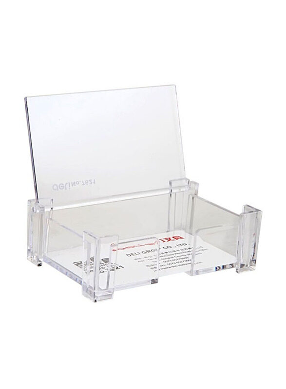 

Deli Business Card Holder, 7621, Clear