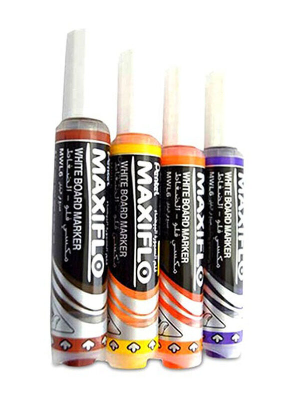 

Pentel 4-Piece Maxiflo Board Markers, Multicolour